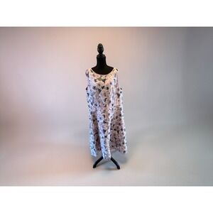 Isaac Mizrahi Live Special Edition Floral Organza Dress Lavender Womens 18W